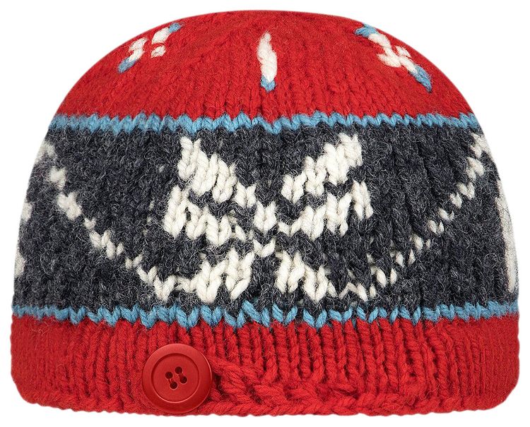 Aime Leon Dore Hand Knit Heritage Cap Equestrian Red