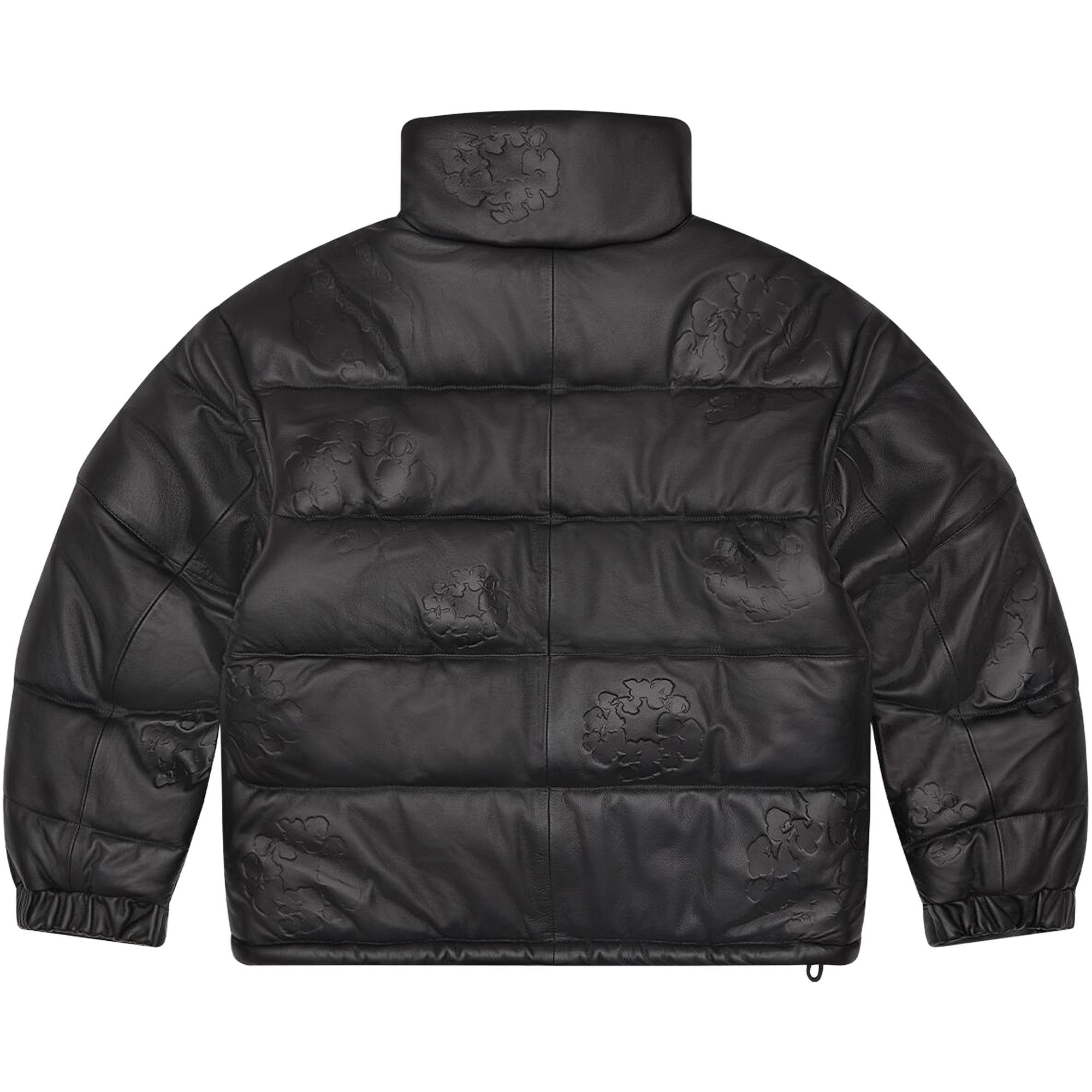 Buy Denim Tears Embossed Leather Wreath Puffer 'Black