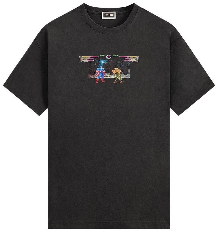 Kith x Marvel vs Capcom Industrial Vintage Tee Black