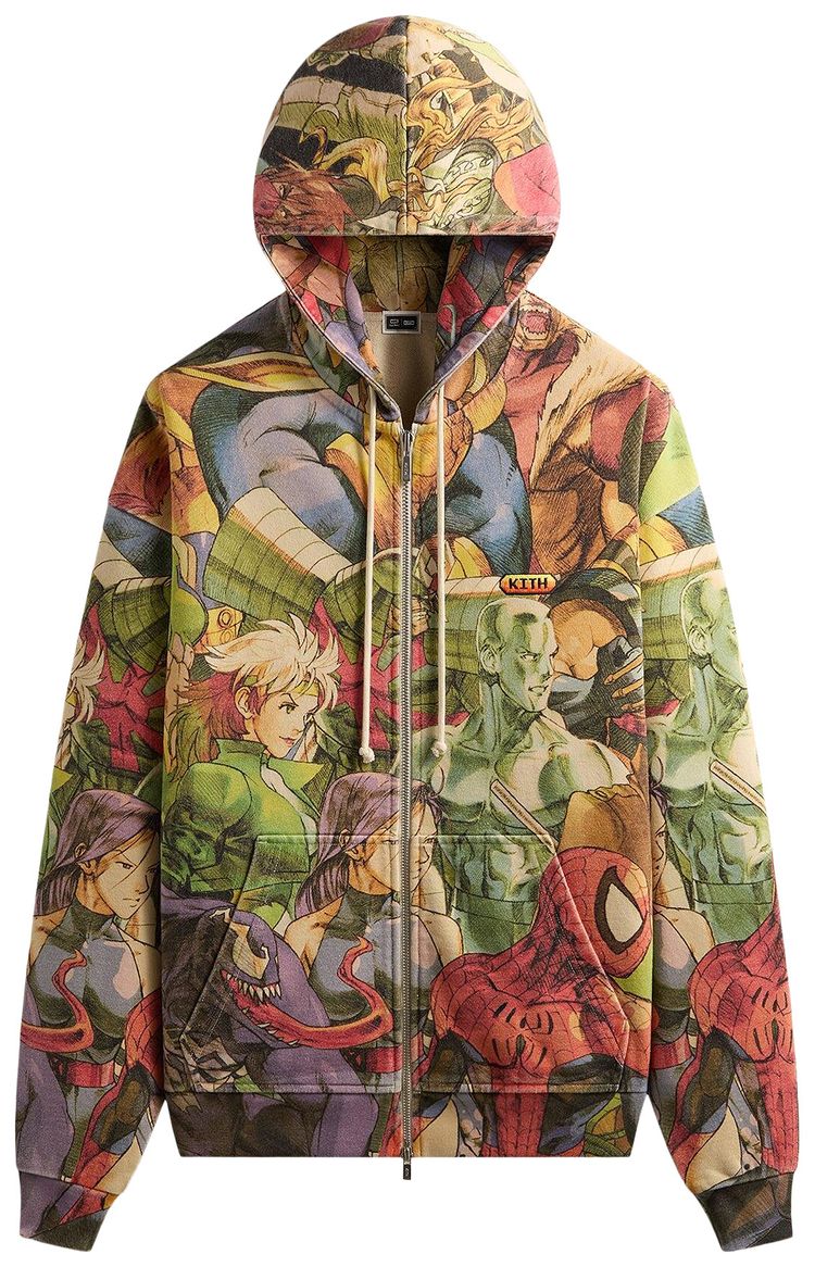 Kith x Marvel vs Capcom New Age Of Heroes Nelson Full Zip Hoodie Veil