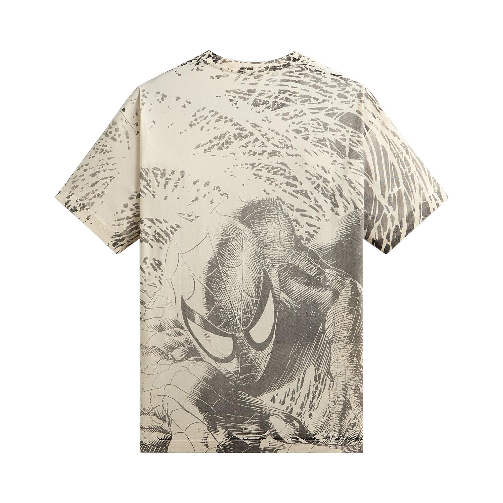 Buy Kith x Marvel Spiderman All-Over Printed Vintage Tee 'Black