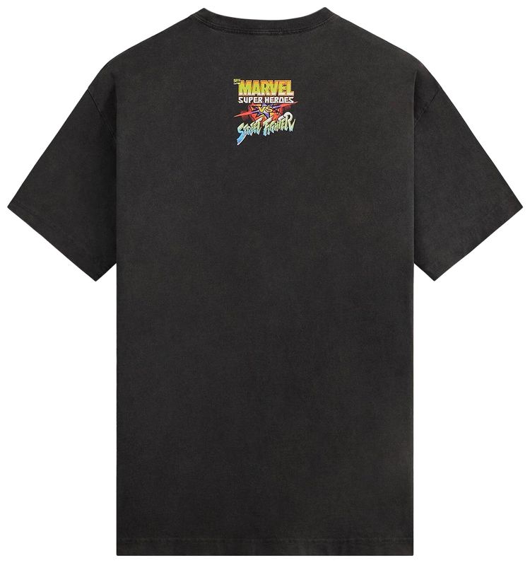 Kith x Marvel vs Capcom Heroes Vs Street Fighter Vintage Tee Black