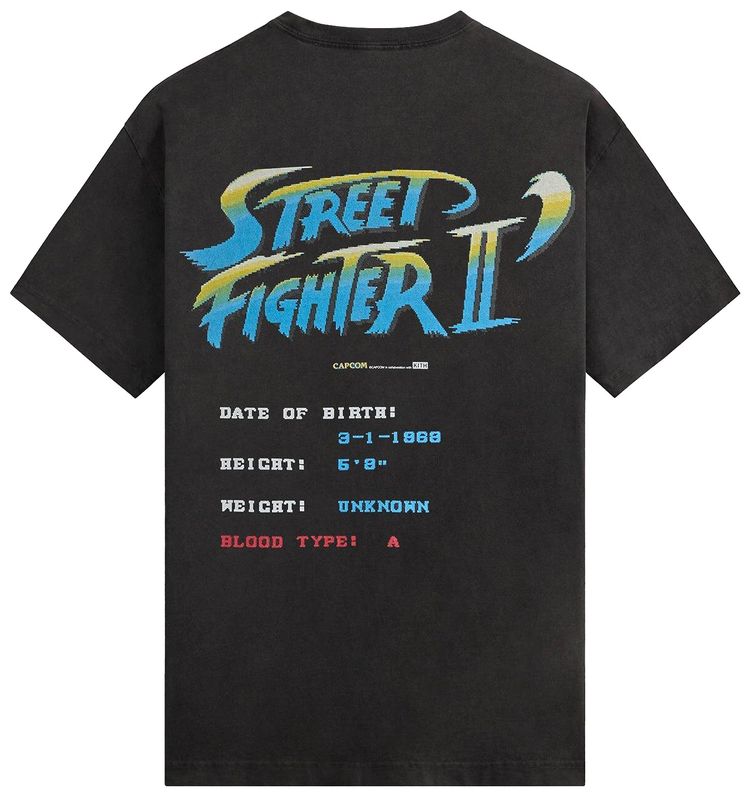Kith x Capcom Chun Li Champion Edition Vintage Tee Black