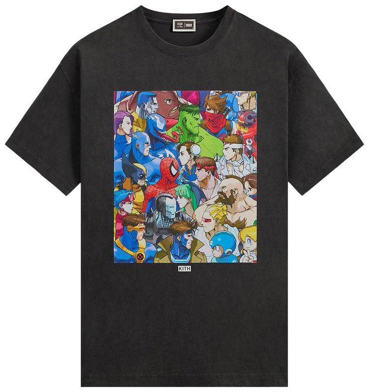 Kith x Marvel vs Capcom Clash Of Super Heroes Vintage Tee Black
