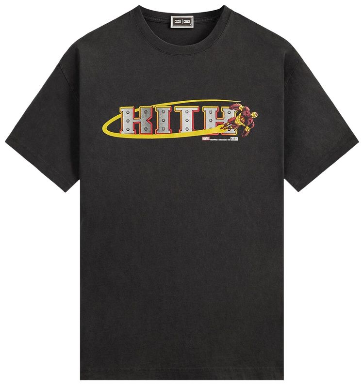 Kith x Marvel Iron Man Vintage Tee Black