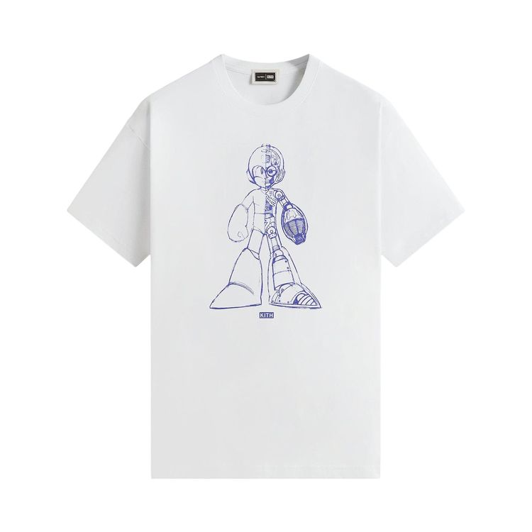 Kith x Capcom Mega Man Sketch Vintage Tee White