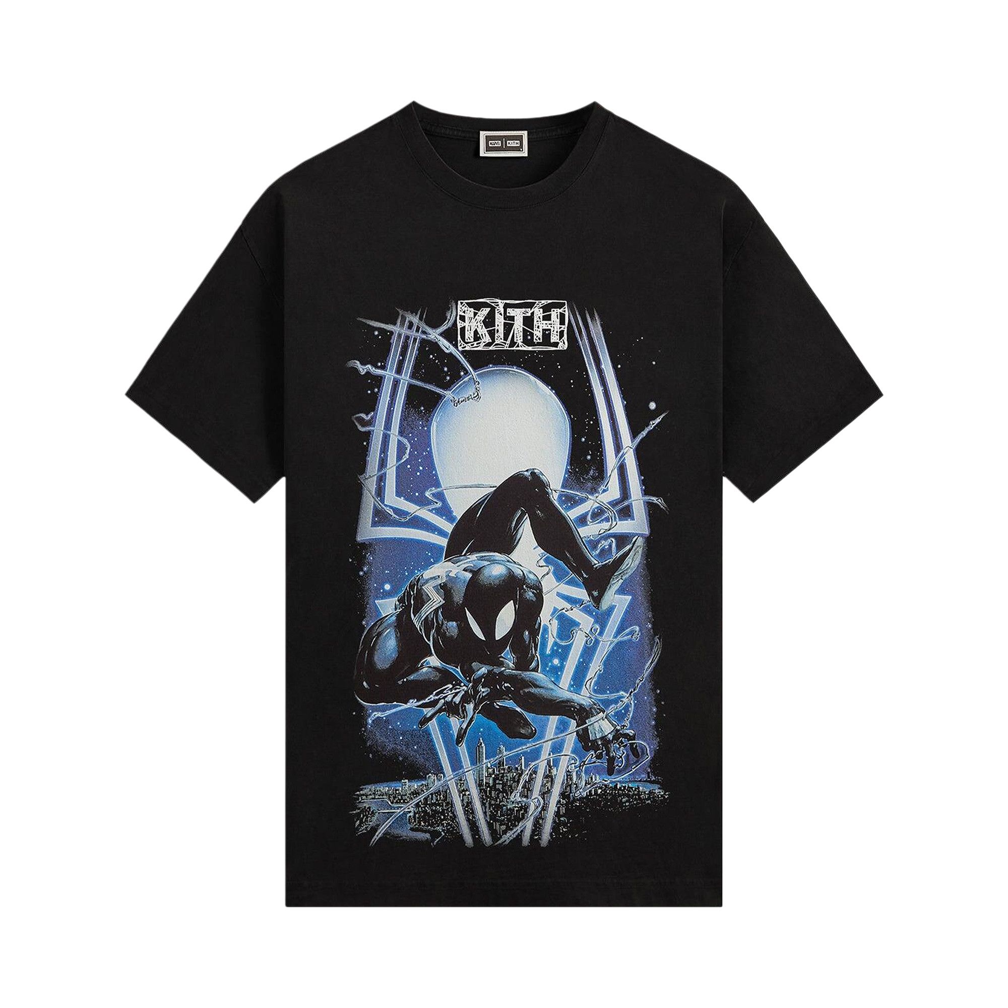 Buy Kith x Marvel Symbiote Spiderman Vintage Tee 'Black