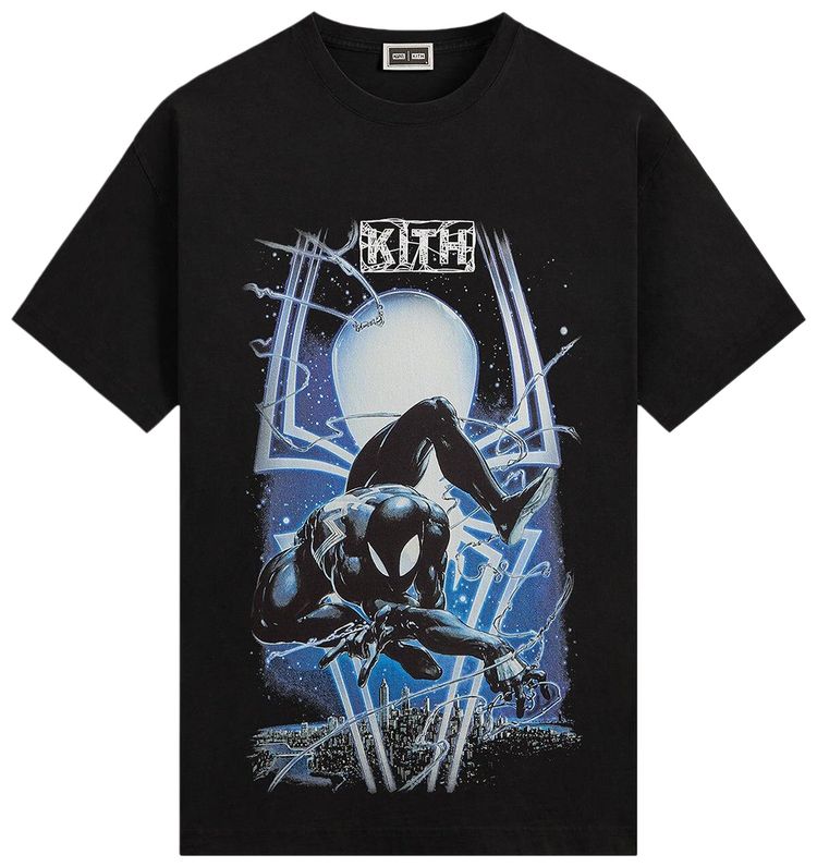 Kith x Marvel Symbiote Spiderman Vintage Tee Black