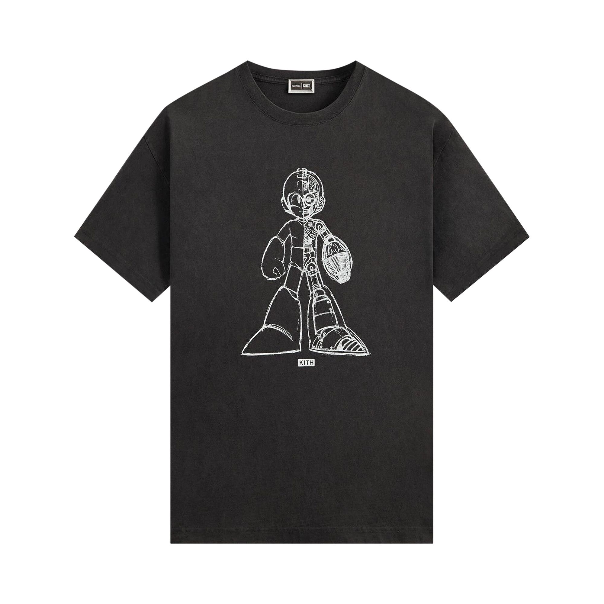 Buy Kith x Capcom Mega Man Sketch Vintage Tee 'Black' - KHM034321