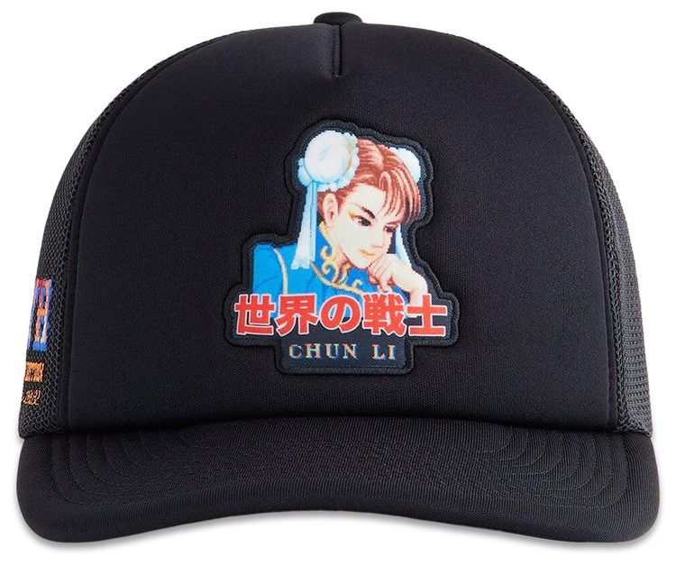 Kith x Capcom Chun Li Nolan Trucker Hat Black