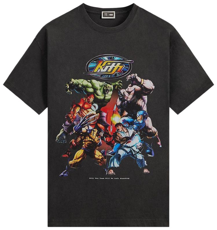 Kith x Marvel vs Capcom Final Fight Vintage Tee Black