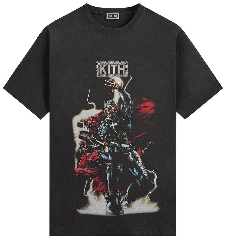 Kith x Marvel Thor Vintage Tee Black