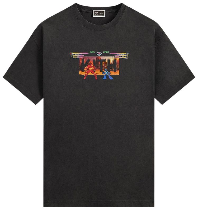 Kith x Marvel vs Capcom Desert Vintage Tee Black