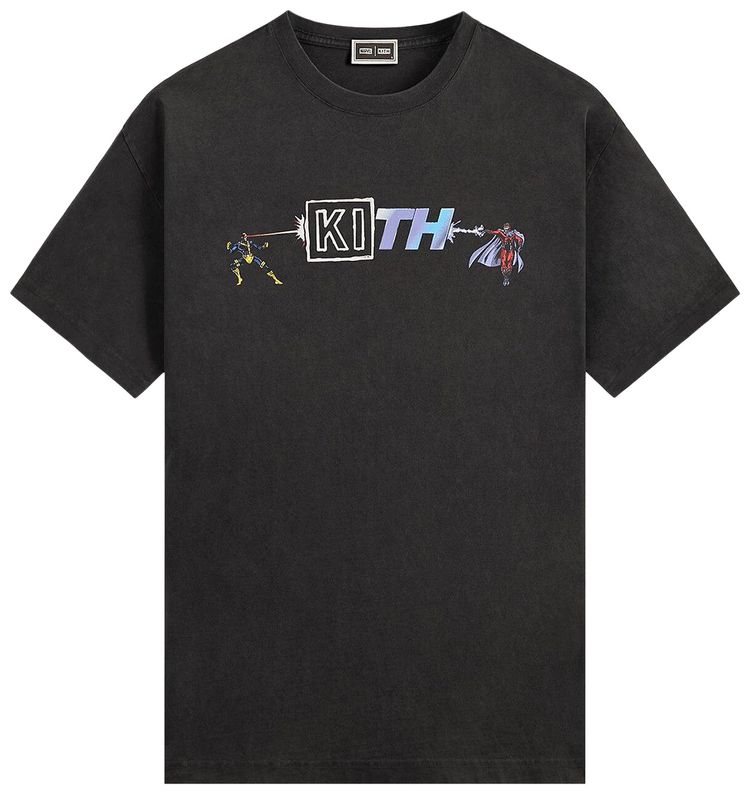 Kith x Marvel Cyclops vs Magneto Vintage Tee Black