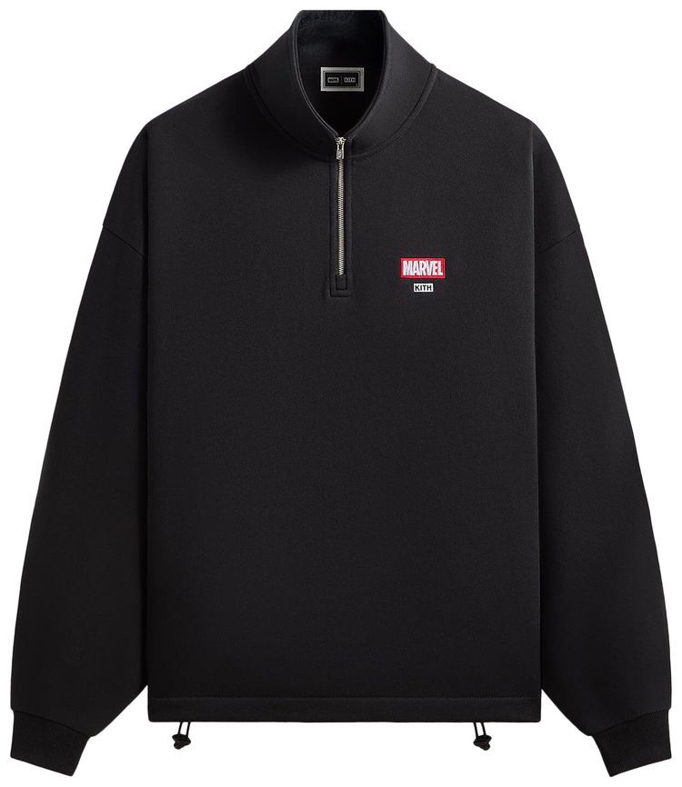 Kith x Marvel Wolverine Nelson Quarter Zip Black