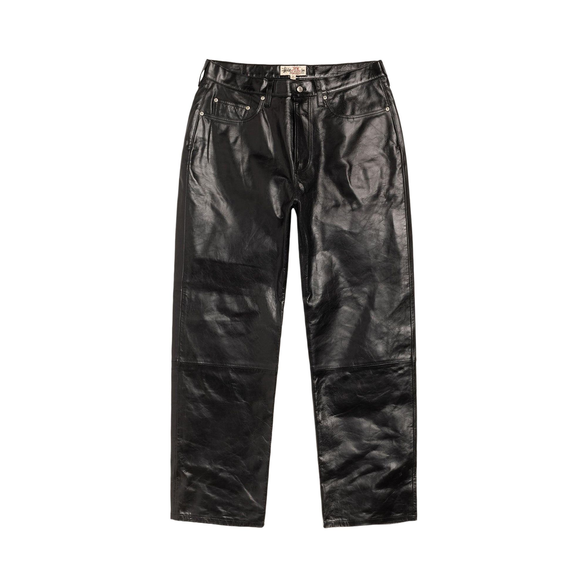 Buy Stussy New Classic Pant Leather 'Black' - 116732 BLAC | GOAT