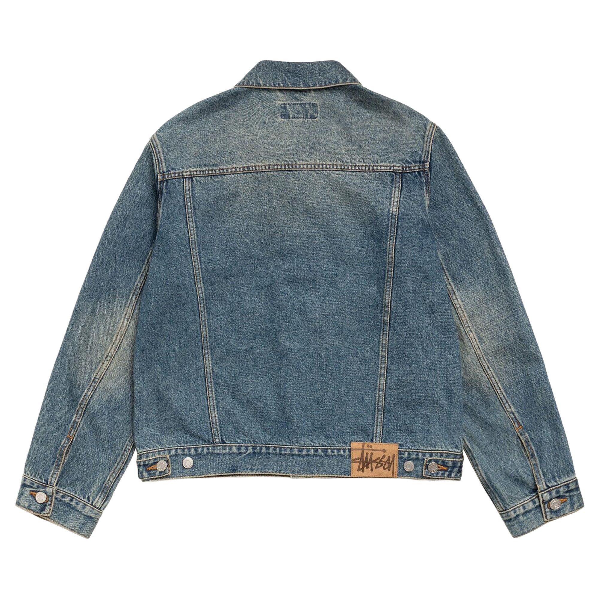 Buy Stussy Trucker Jacket Denim 'Vintage Mid Wash' - 115939 VINT