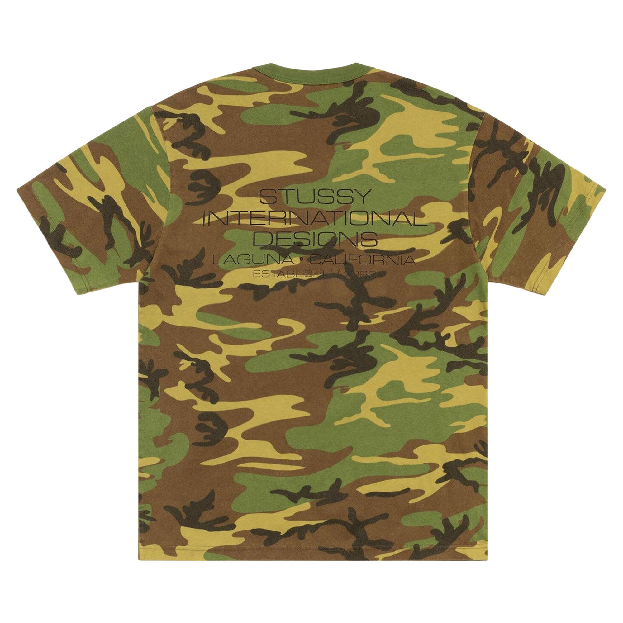 新品 STUSSY international Tee 迷彩 CAMO Buy Stussy International Design Tee Pigment Dyed 'Camo' - 1905170