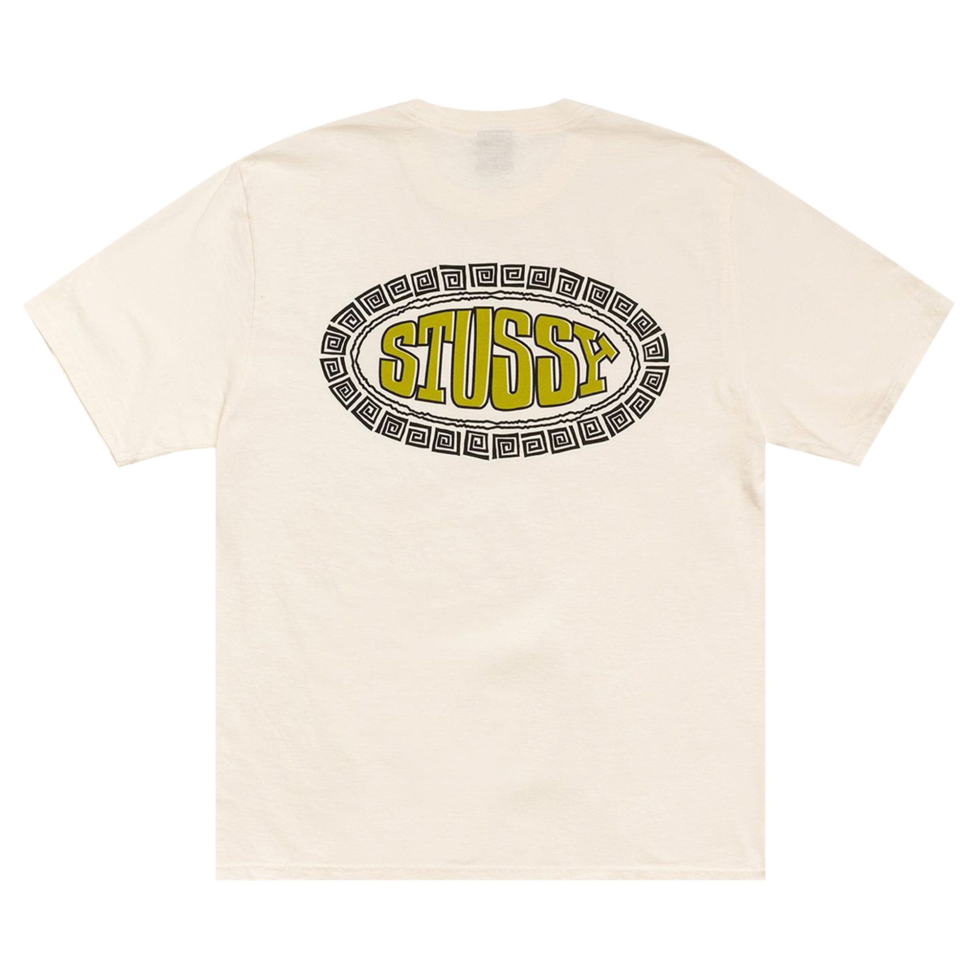 Buy Stussy Tile Oval Tee Pigment Dyed 'Natural' - 1905169 NATU | GOAT
