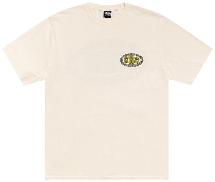 Stussy Tile Oval Tee Pigment Dyed Natural