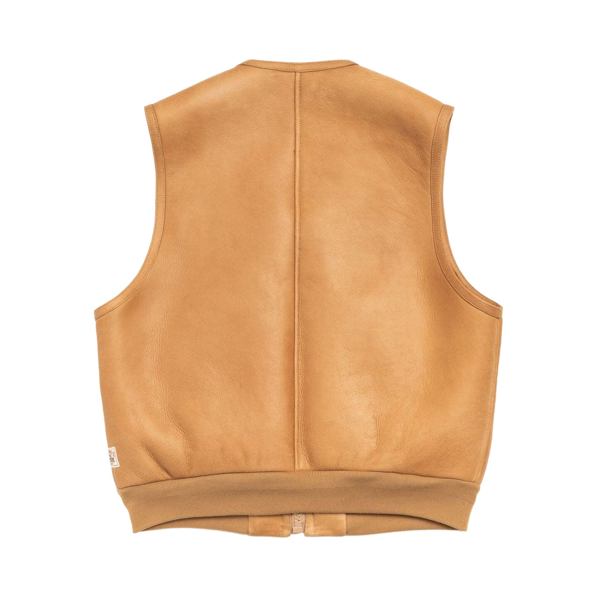 Buy Stussy Shearling Vest 'Tan' - 115922 TAN | GOAT