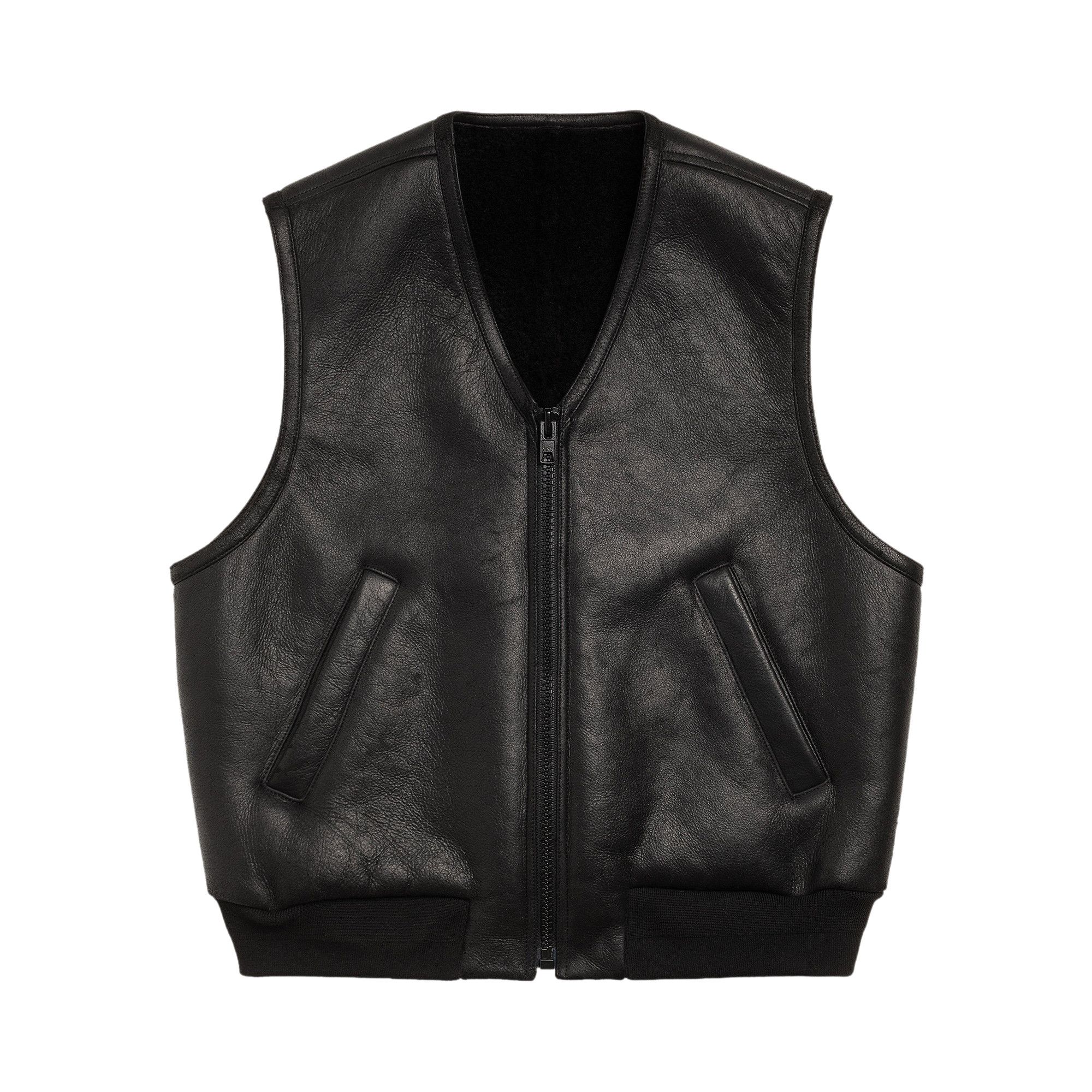 Buy Stussy Shearling Vest 'Black' - 115922 BLAC | GOAT