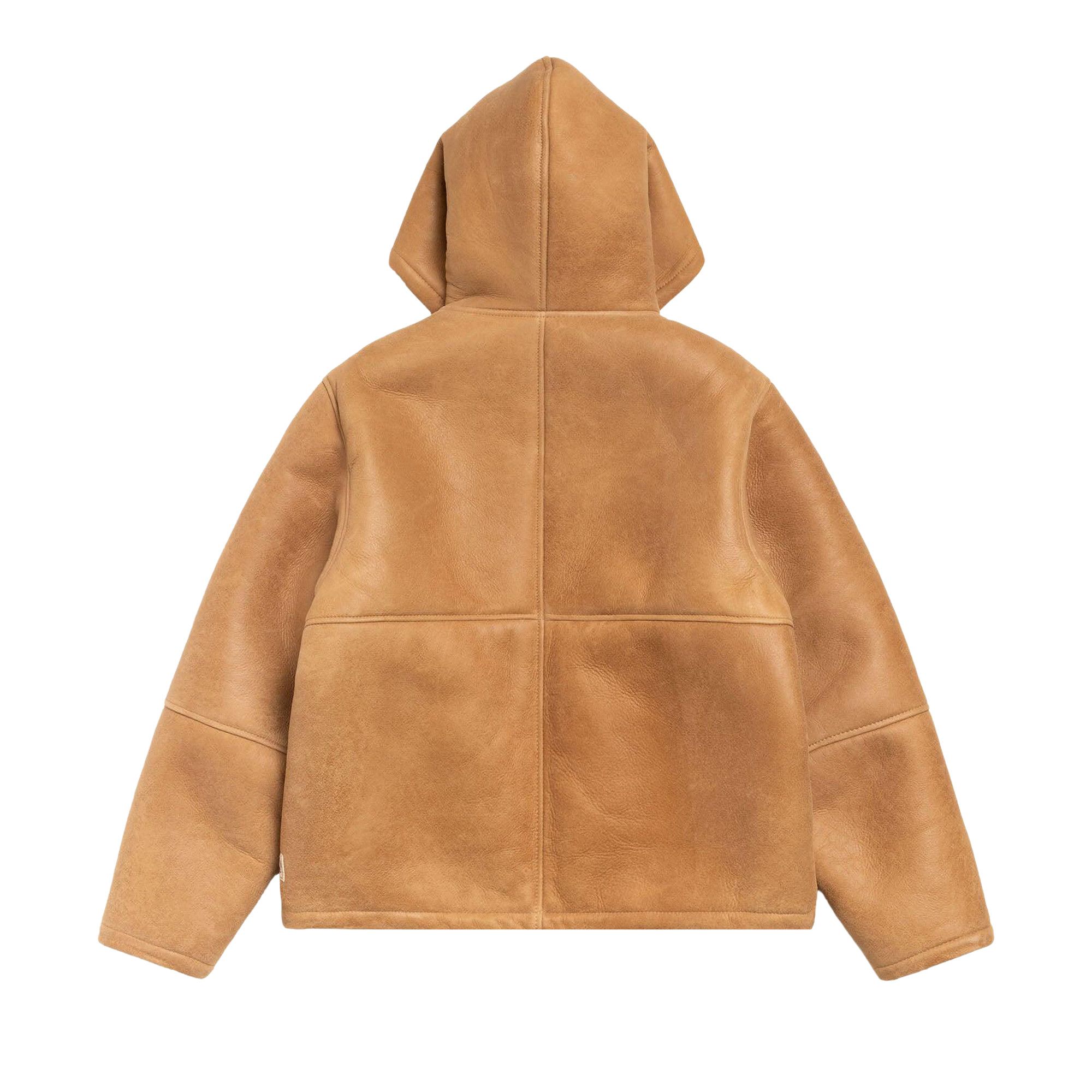 Buy Stussy Shearling Hooded Jacket 'Tan' - 115920 TAN | GOAT