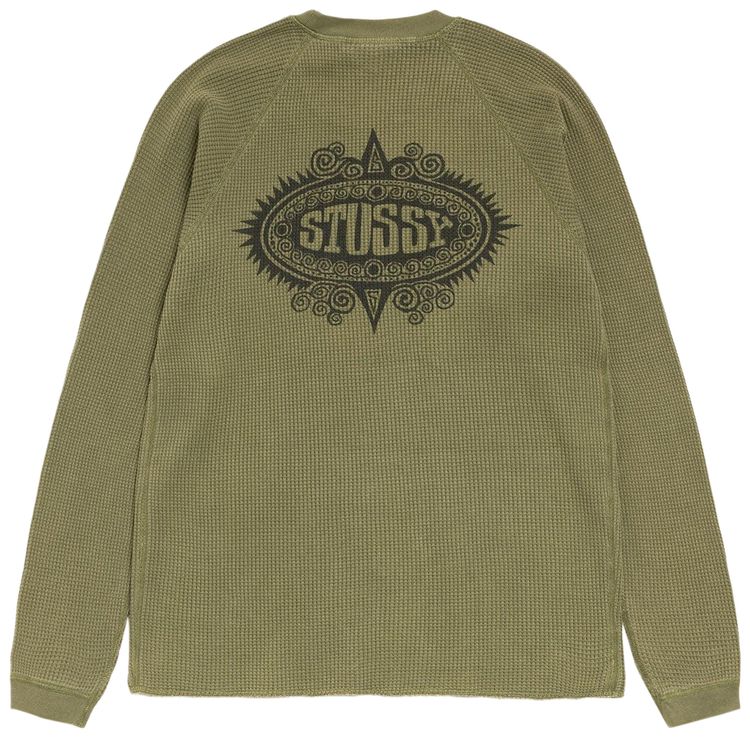 Stussy Mantra Raglan Thermal Olive