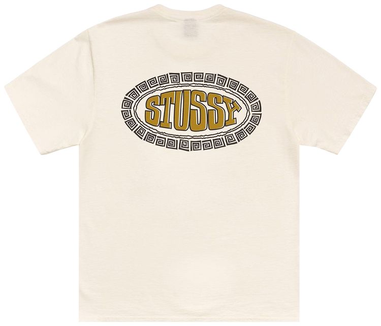 Stussy Tile Oval Tee Pigment Dyed Ivory