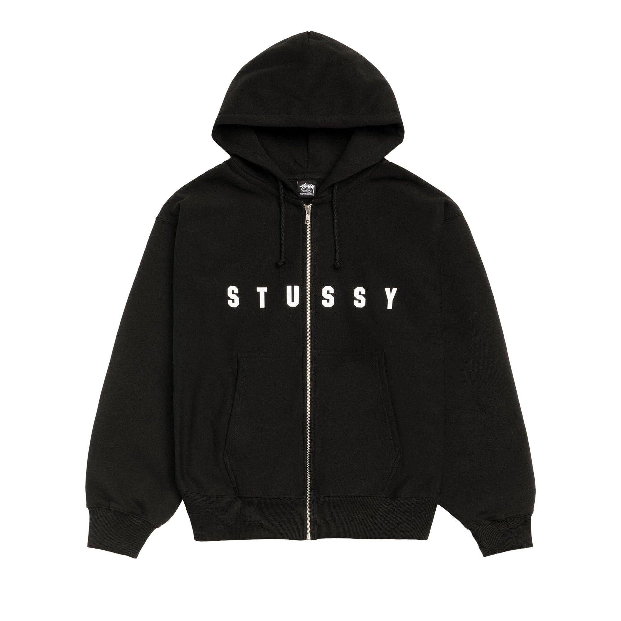 Buy Stussy Lens Zip Hoodie 'Black' - 1975171 BLAC | GOAT