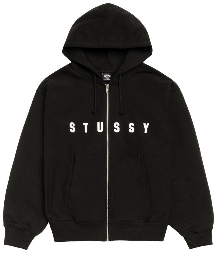 Stussy Lens Zip Hoodie Black