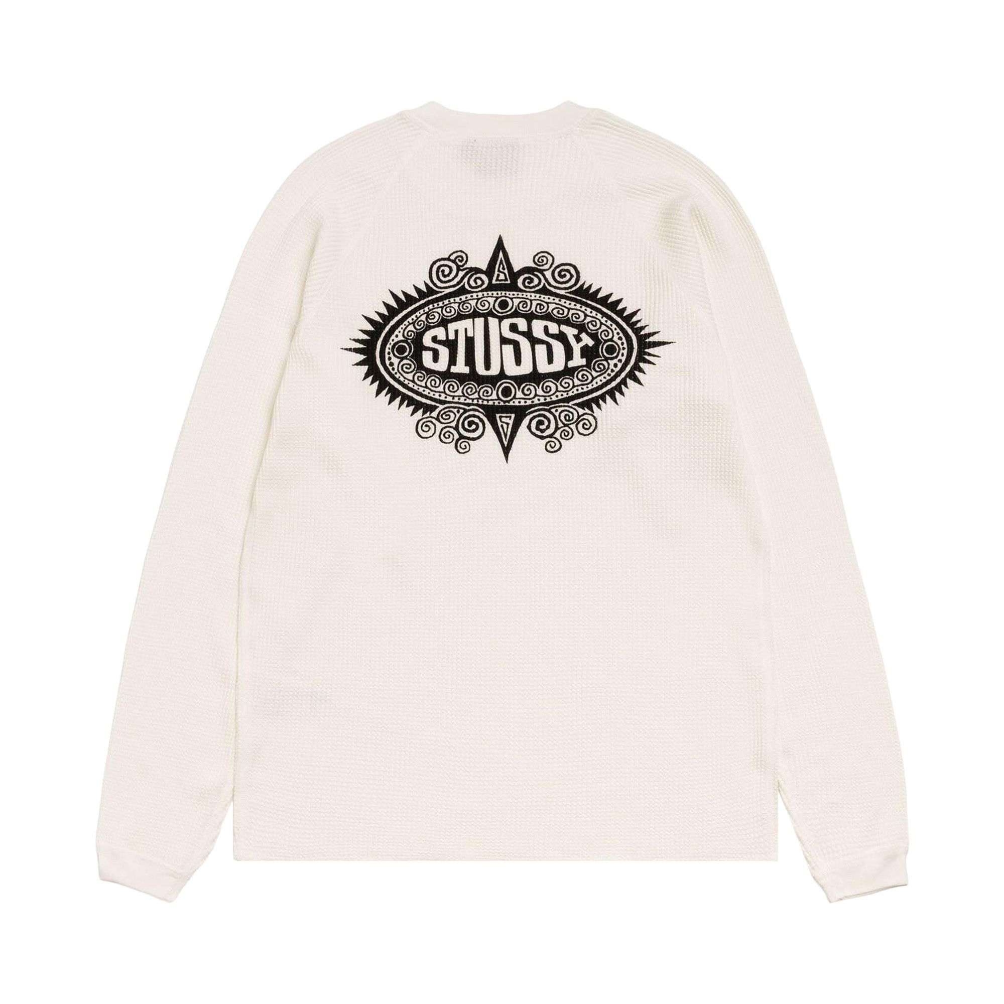 Buy Stussy Mantra Raglan Thermal 'White' - 1140395 WHIT | GOAT