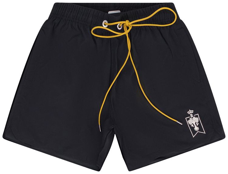 Rhude Crest Swim Shorts Black
