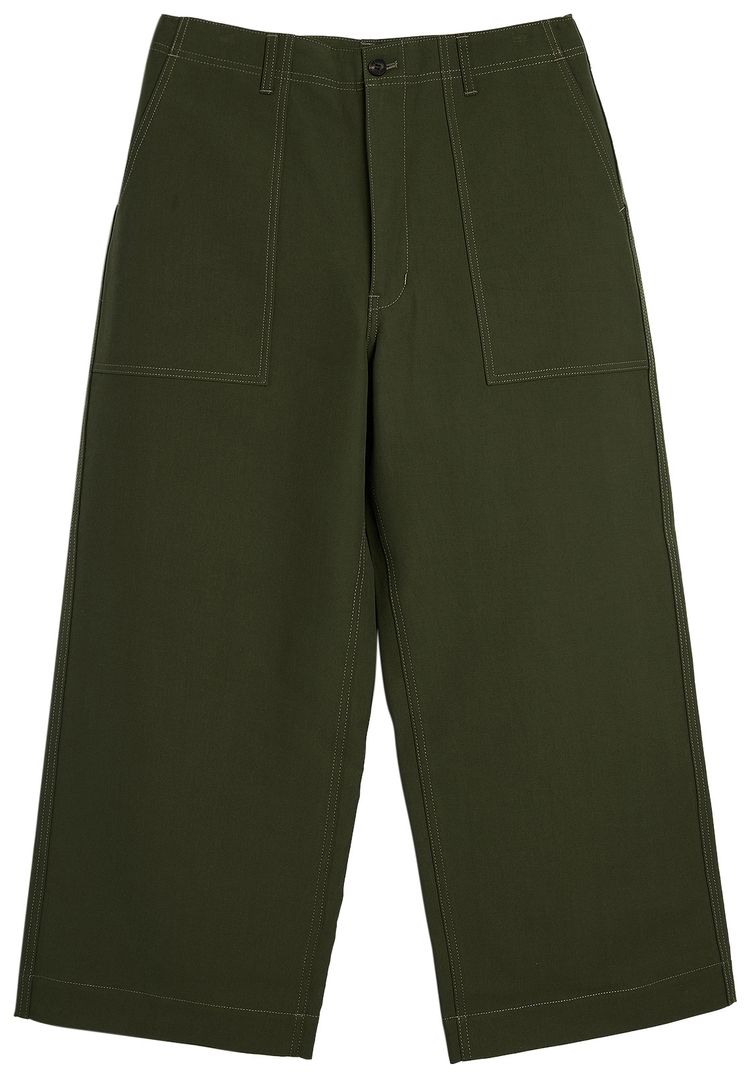 Comme des Garcons Homme Cotton Double Weave Deep Pocket Trouser Khaki