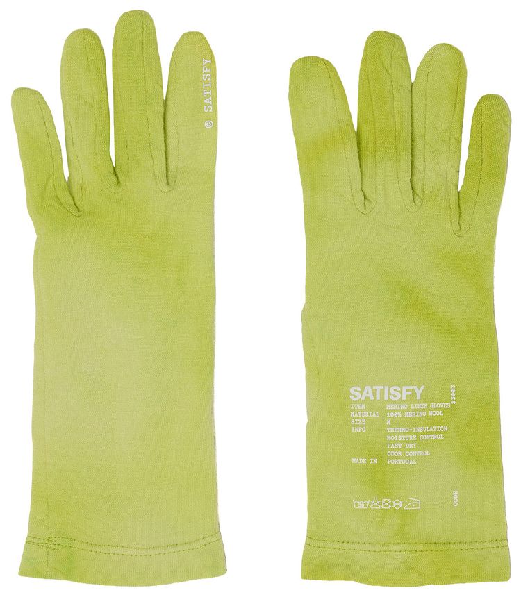 SATISFY CloudMerino Liner Gloves Grenoble Green