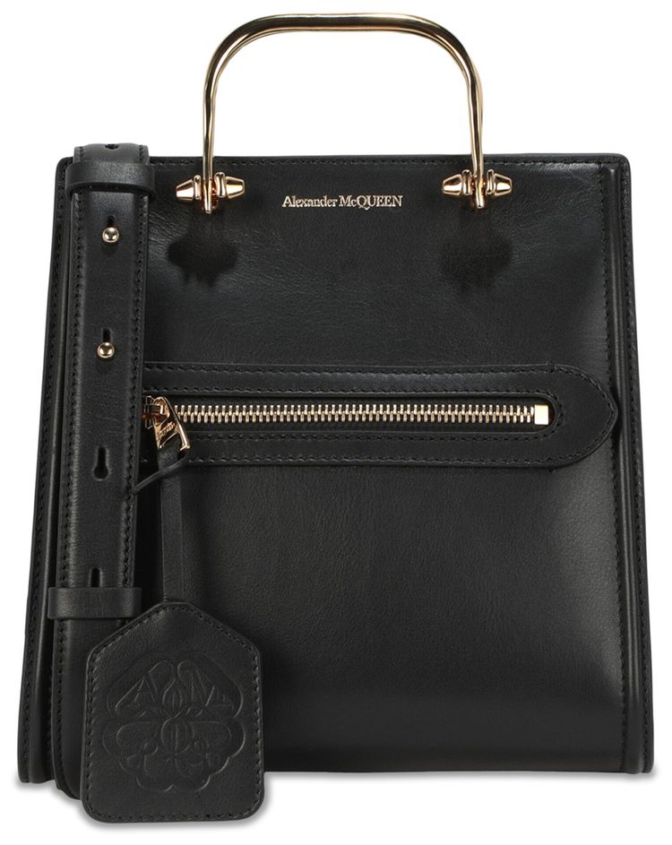 Alexander McQueen The Short Story Shoulder Bag Black