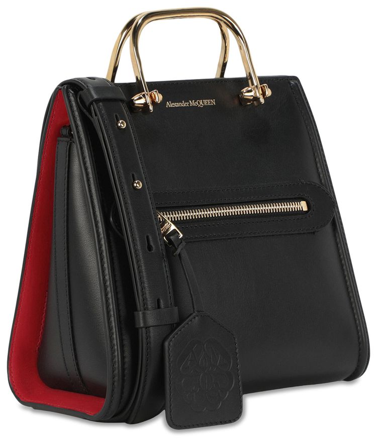 Alexander McQueen The Short Story Shoulder Bag Black
