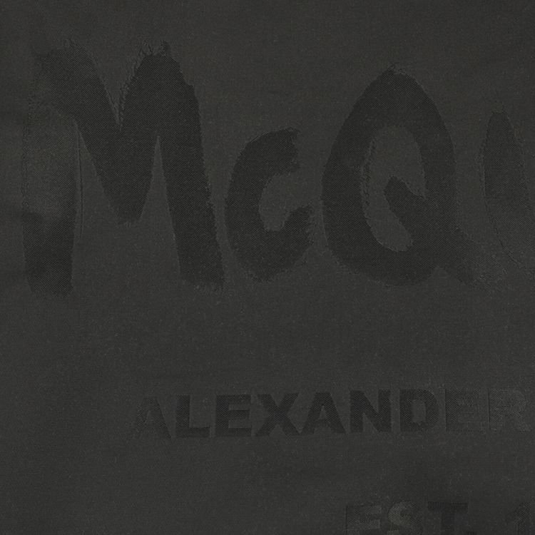 Alexander McQueen Graffiti Logo Tote Black