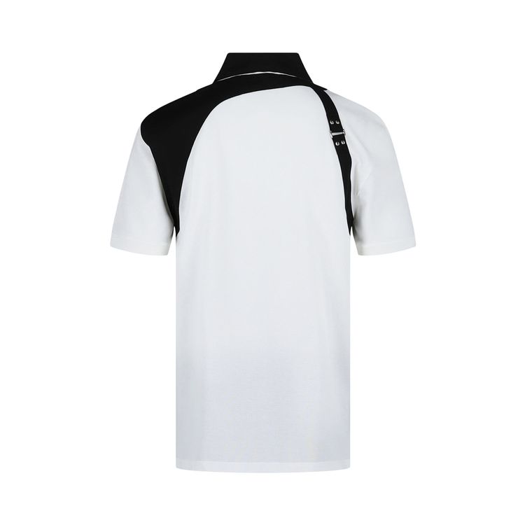 Alexander McQueen Harness Polo Shirt White
