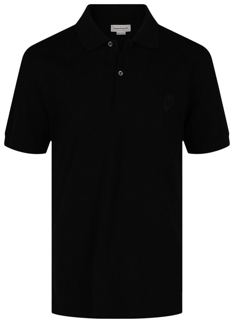 Alexander McQueen Skull Polo Shirt Black