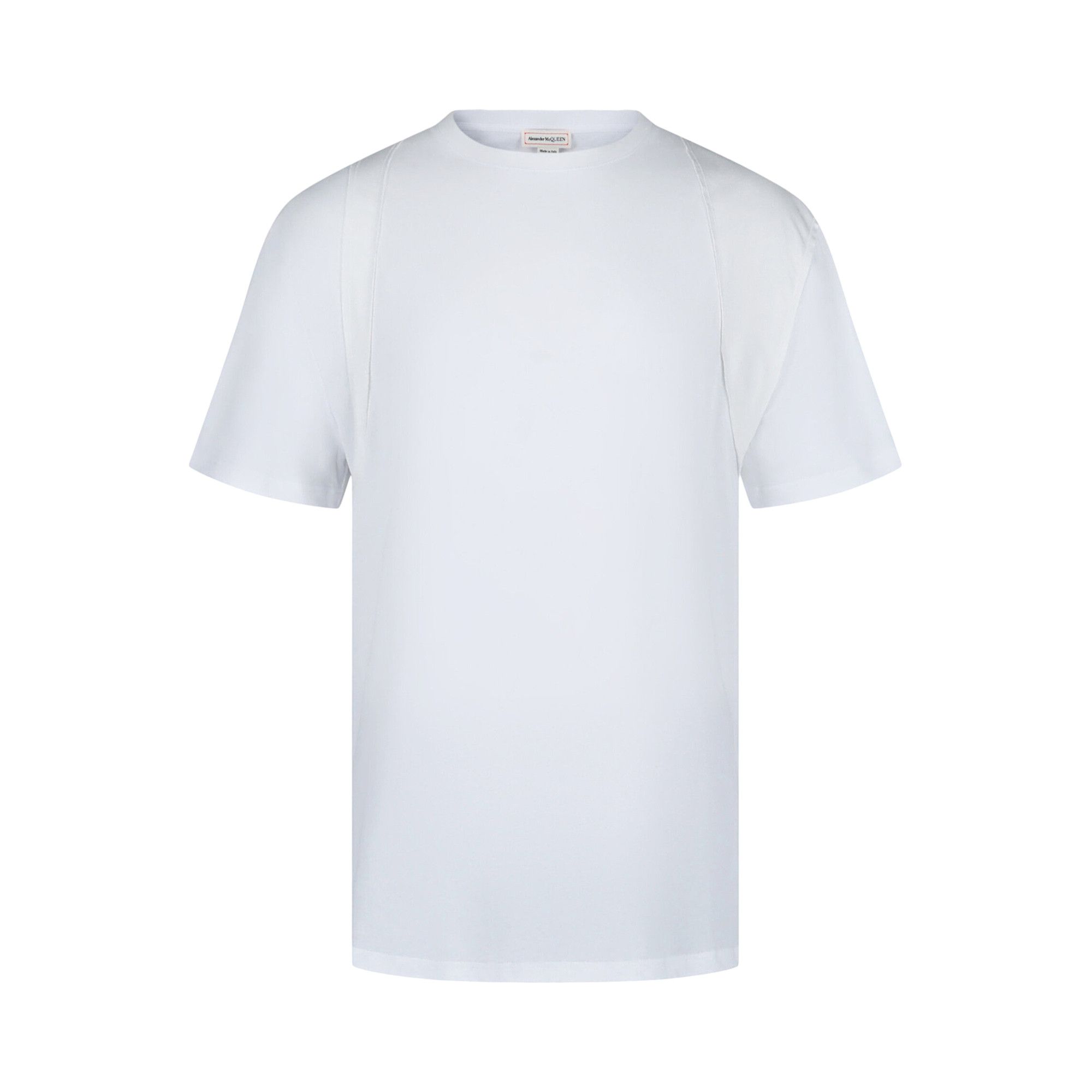 Buy Alexander McQueen Harness Cotton T-Shirt 'White' - 639972