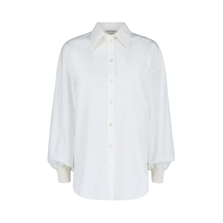 Alexander McQueen Cocoon Sleeve Shirt Optical White