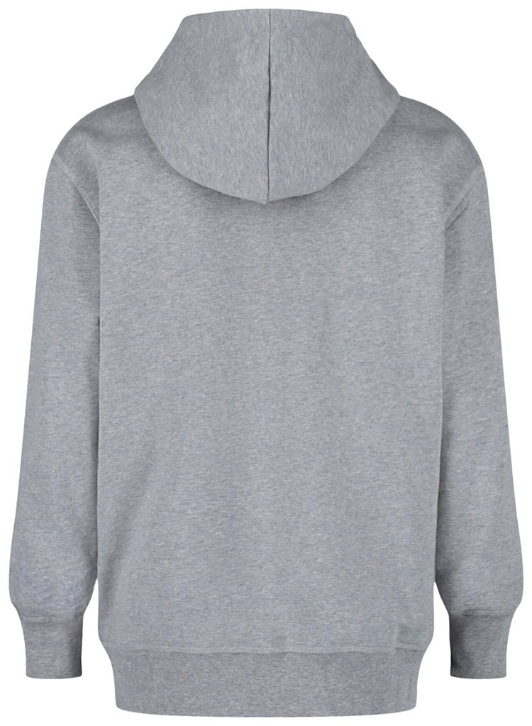 Alexander McQueen Graffiti Logo Hooded Sweatshirt Grey Black