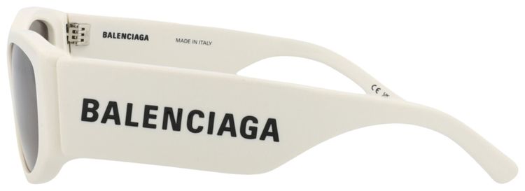 Balenciaga Cat Eye Frame Recycled Acetate Sunglasses White Grey