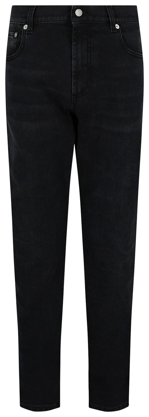 Alexander McQueen Graffiti Denim Jeans Black