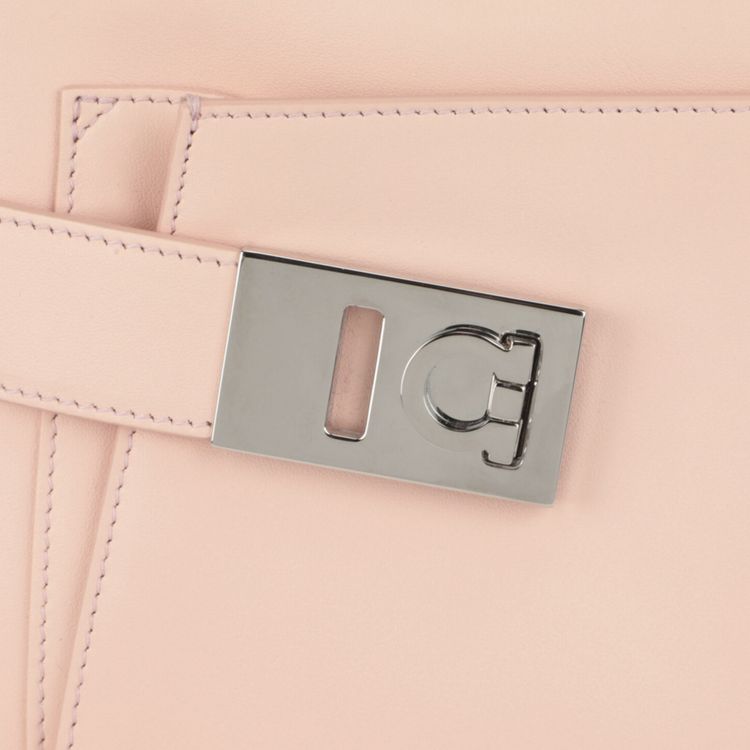 Ferragamo Small Archive Camera Case Crossbody Bag Light Pink