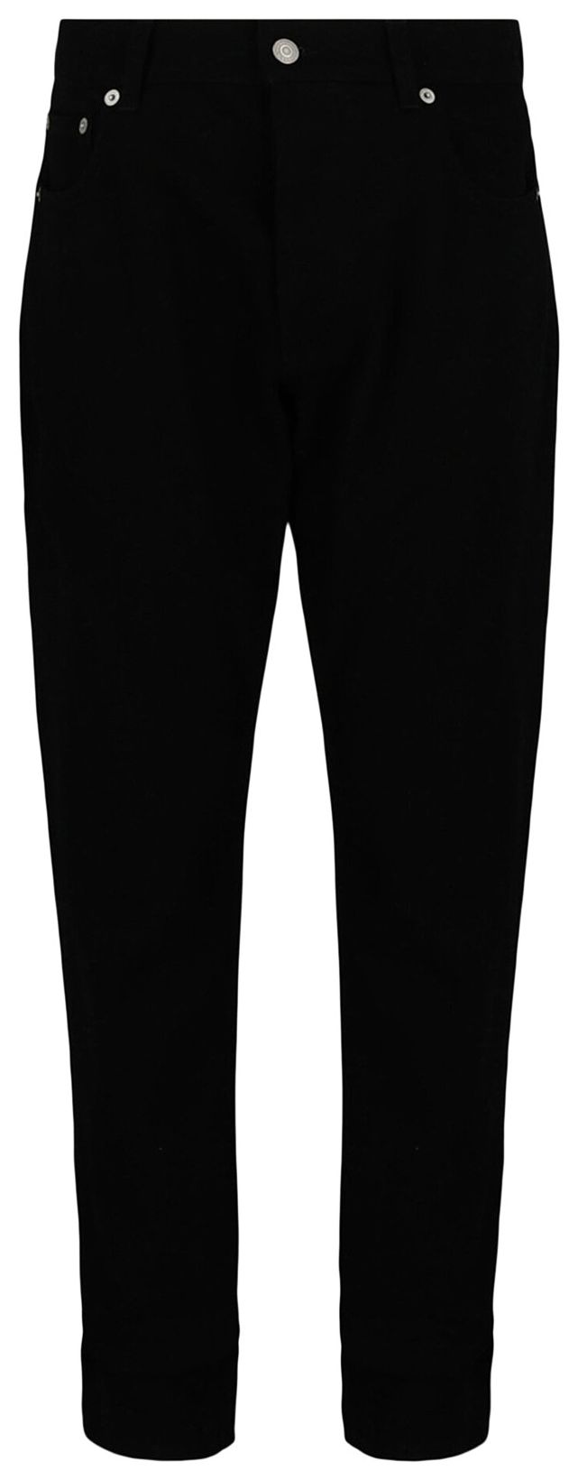 Alexander McQueen Logo Embroidered Jeans Black