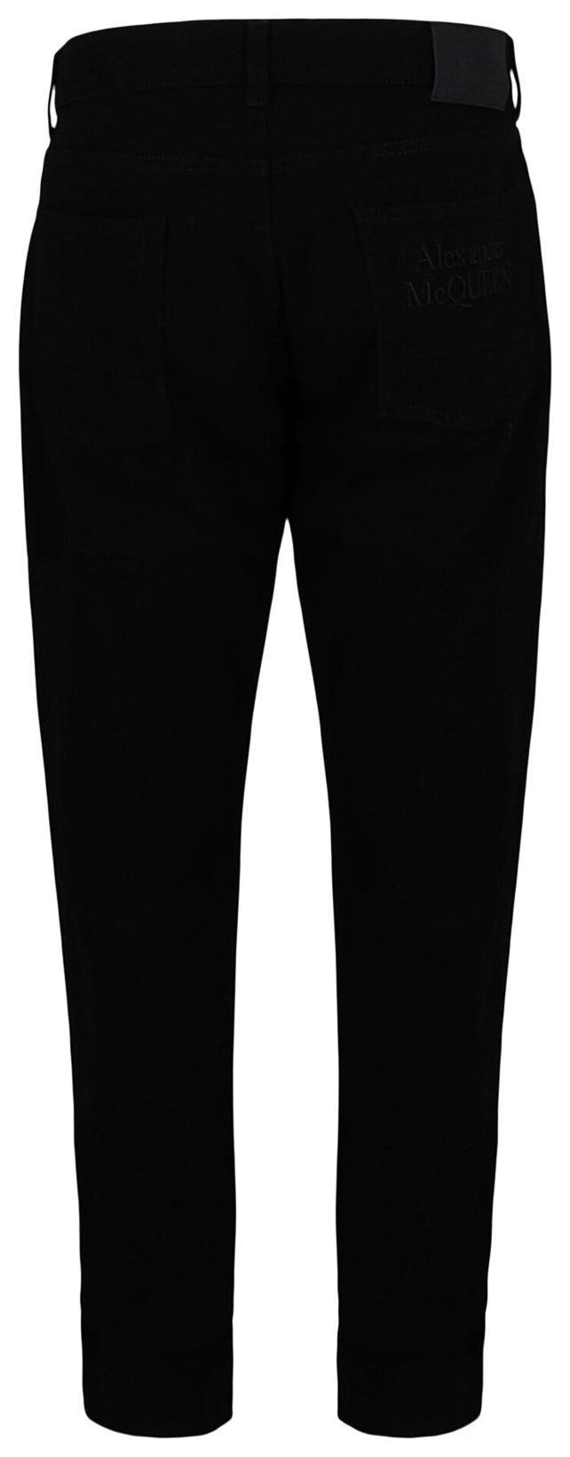 Alexander McQueen Logo Embroidered Jeans Black