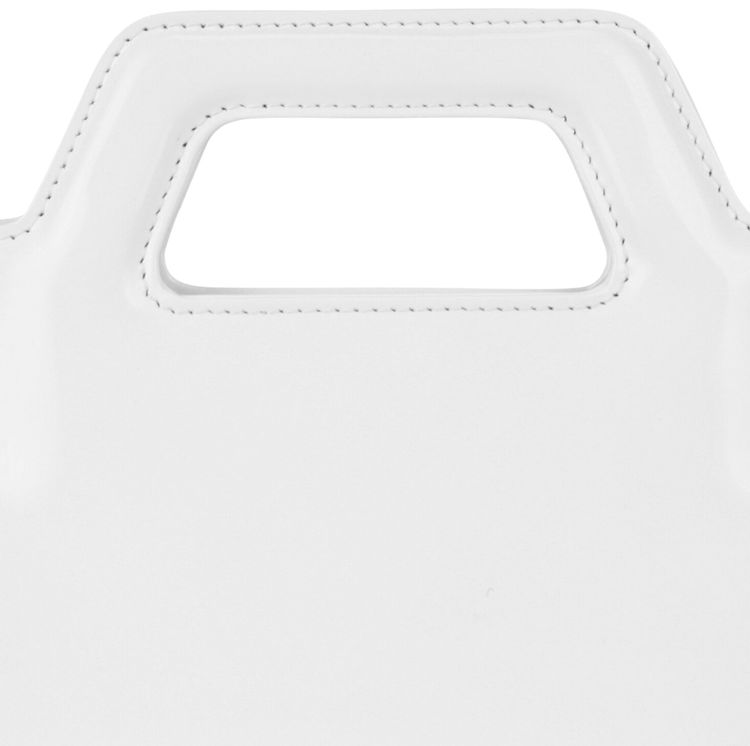 Ferragamo Mini Wanda Leather Top Handle Bag White
