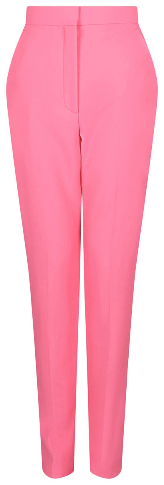 Alexander McQueen High Waisted Cigarette Pants Pink